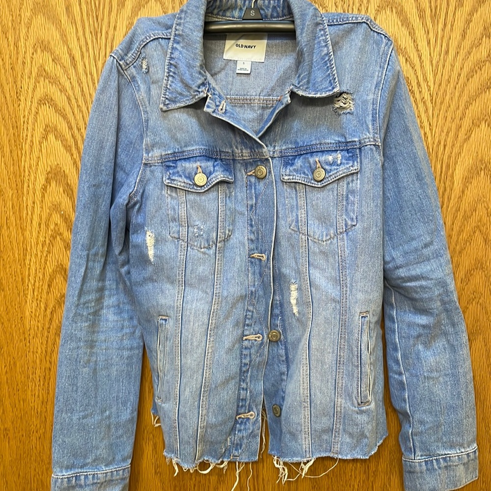 Old Navy Distressed Denim Jacket